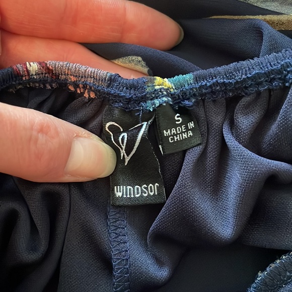 Windsor Women's Navy Blue Floral Maxi Dress - Picture 10 of 13